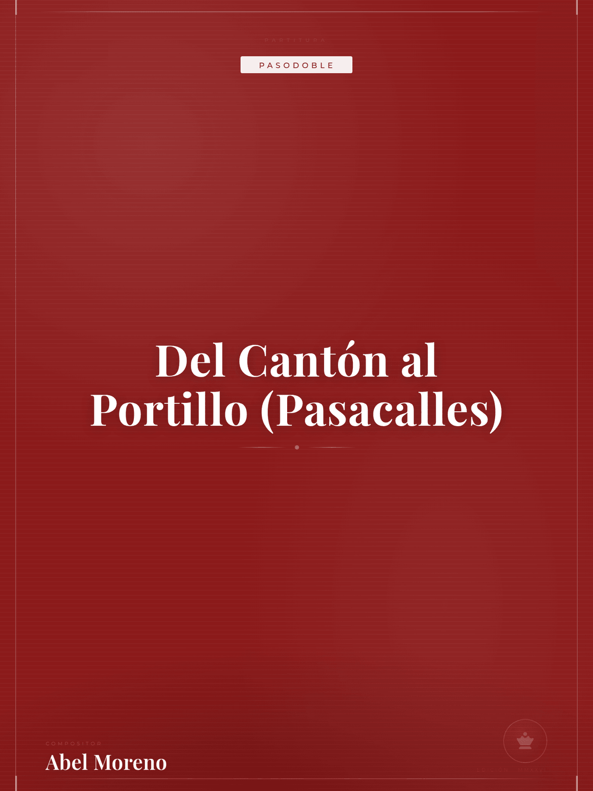 Portada de Del Cantón al Portillo (Pasacalles)