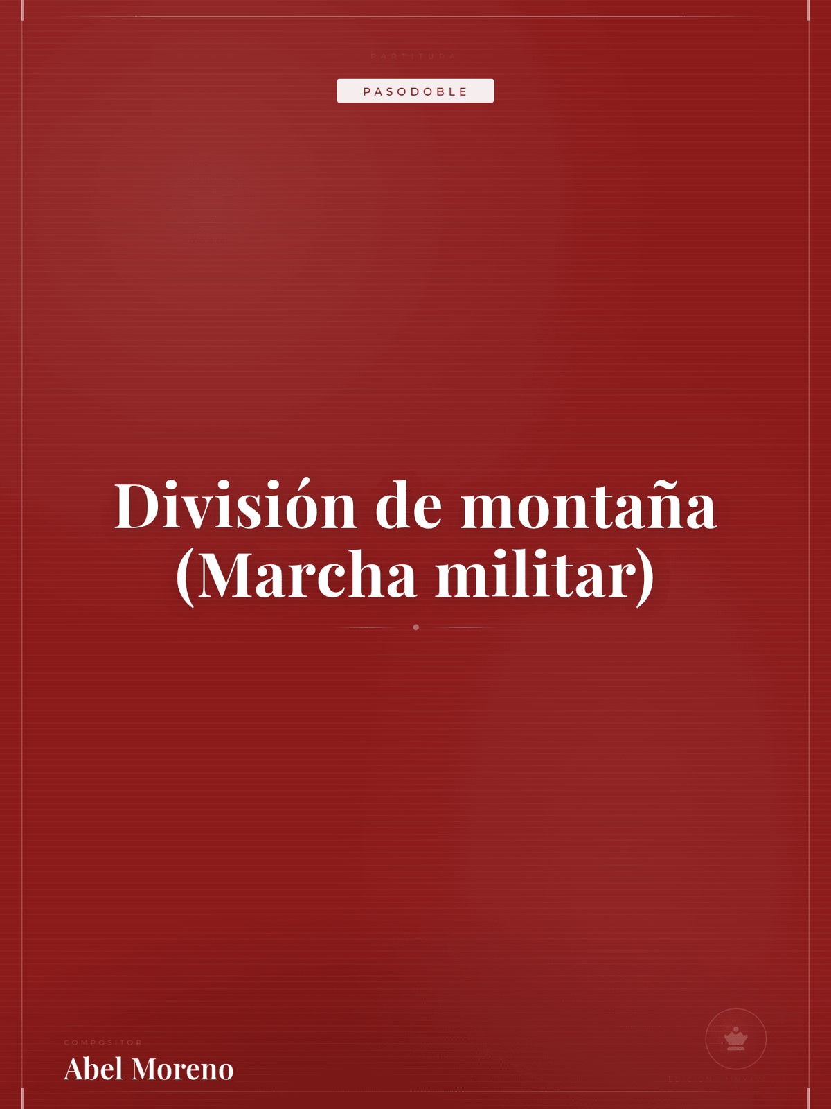 Portada de División de montaña (Marcha militar)