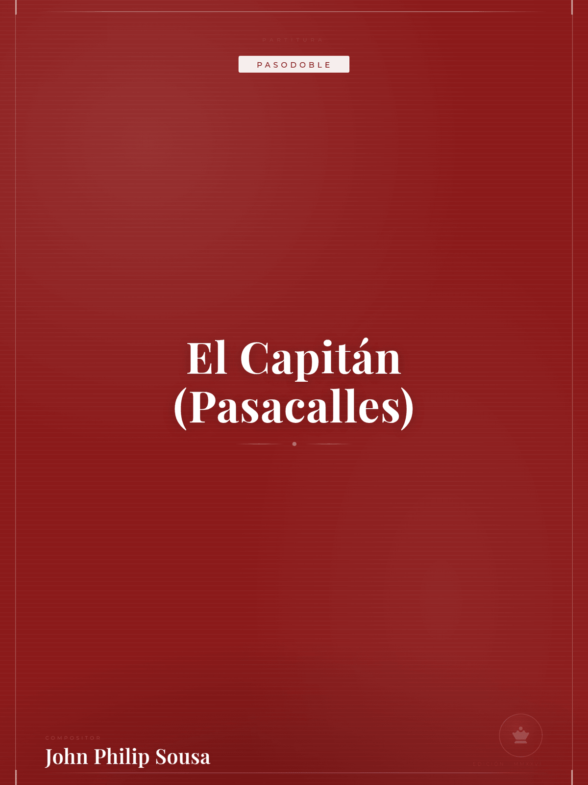 Portada de El Capitán (Pasacalles)