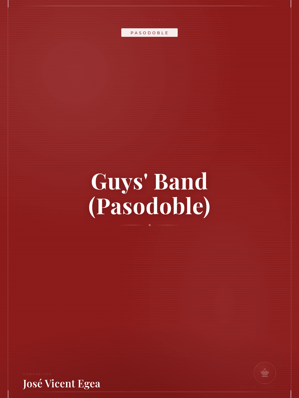 Portada de Guys' Band (Pasodoble)