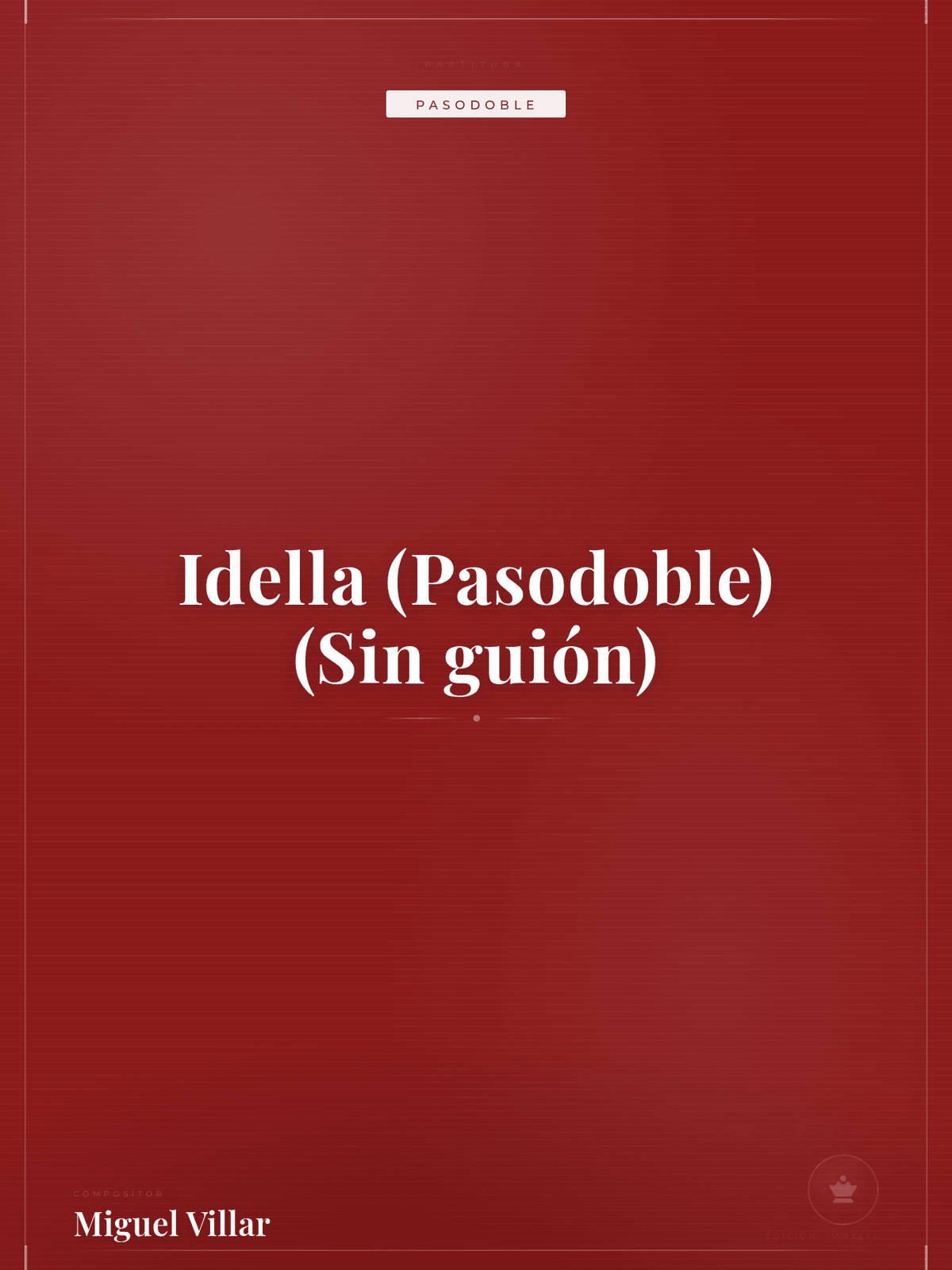 Portada de Idella (Pasodoble) (Sin guión)