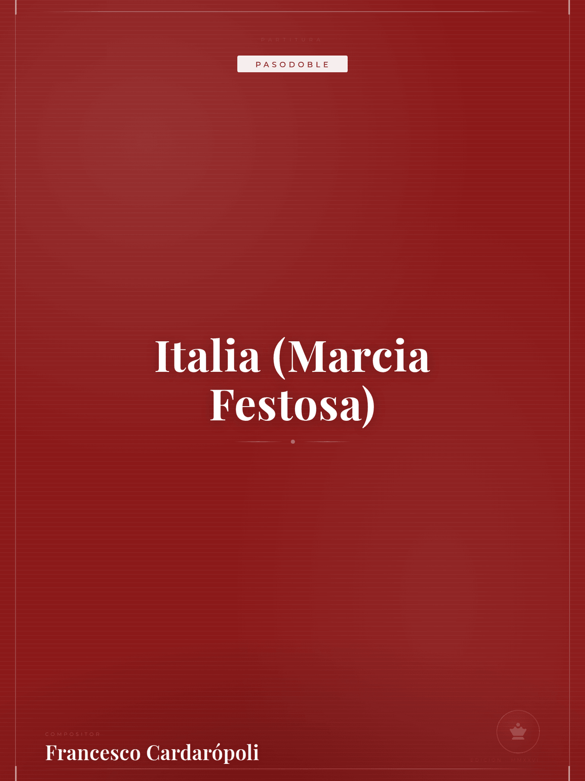 Portada de Italia (Marcia Festosa)