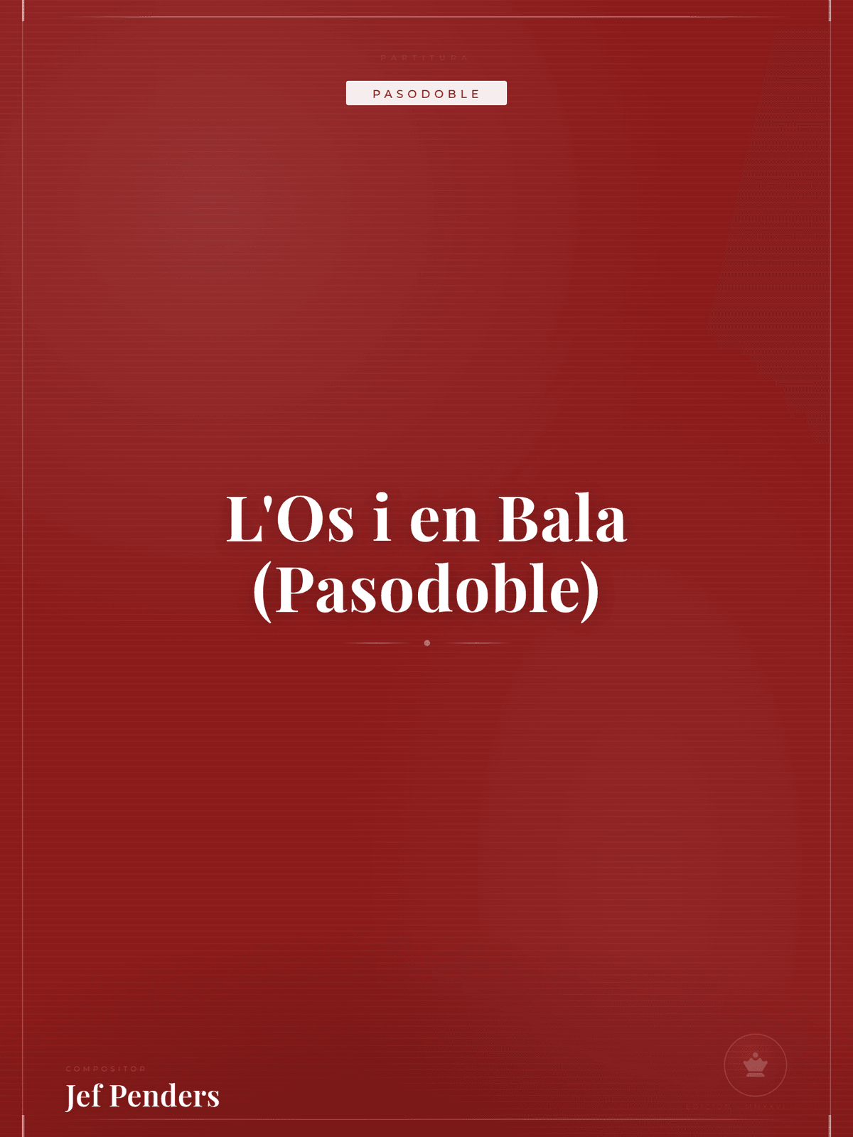 Portada de L'Os i en Bala (Pasodoble)