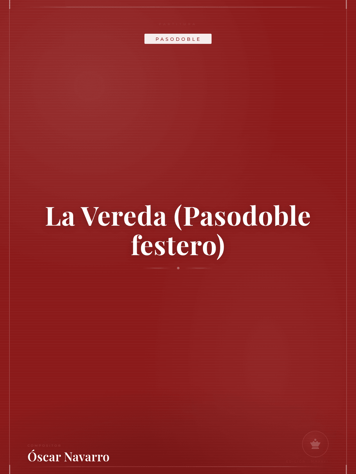 Portada de La Vereda (Pasodoble festero)
