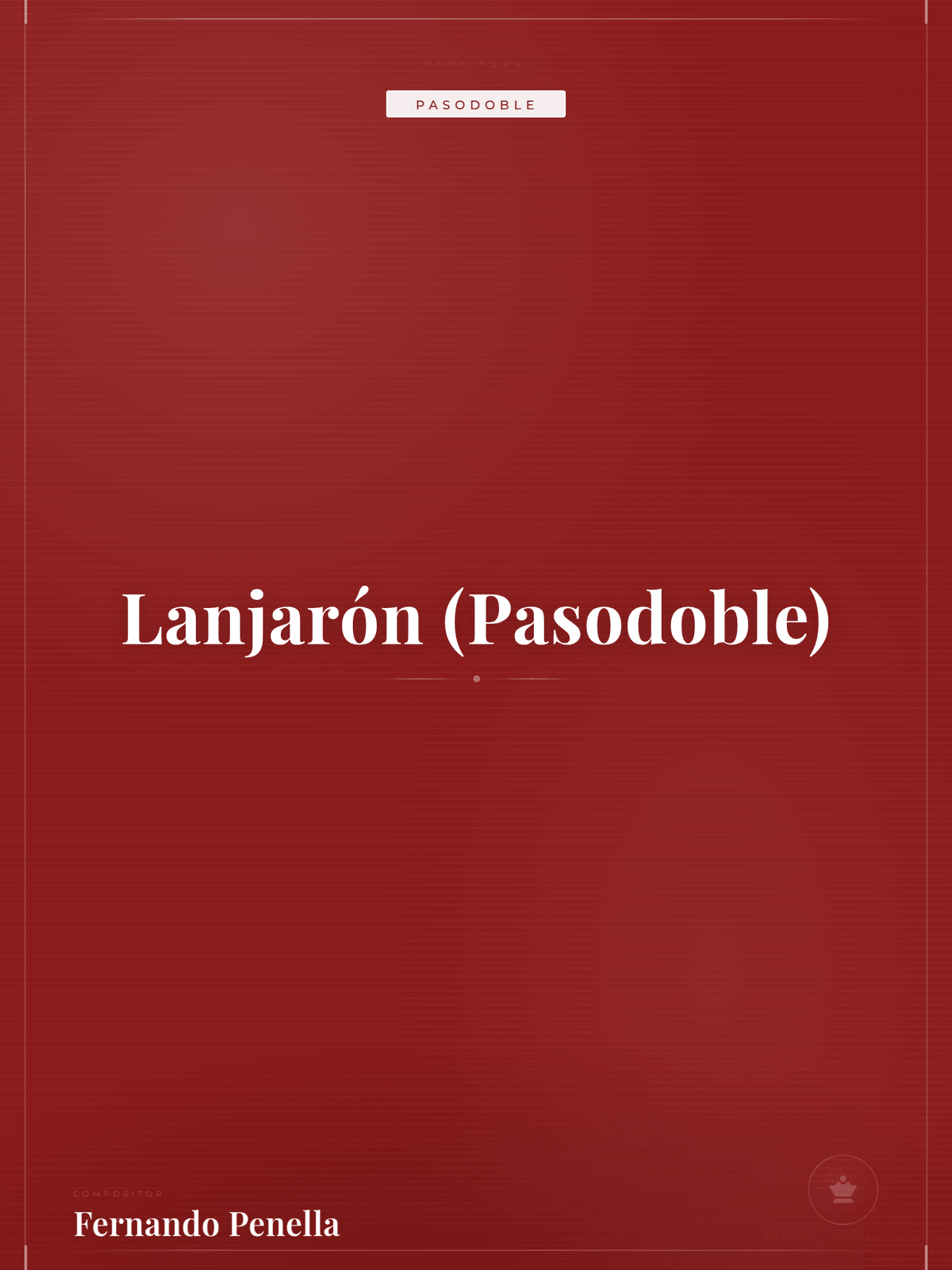 Portada de Lanjarón (Pasodoble)