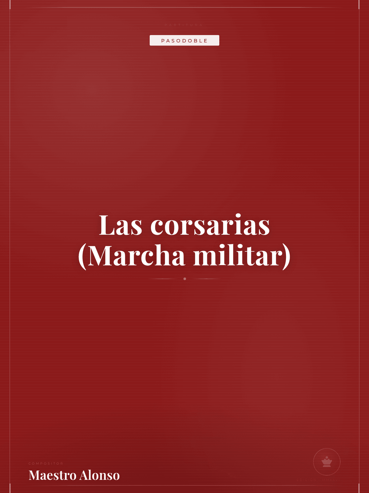 Portada de Las corsarias (Marcha militar)