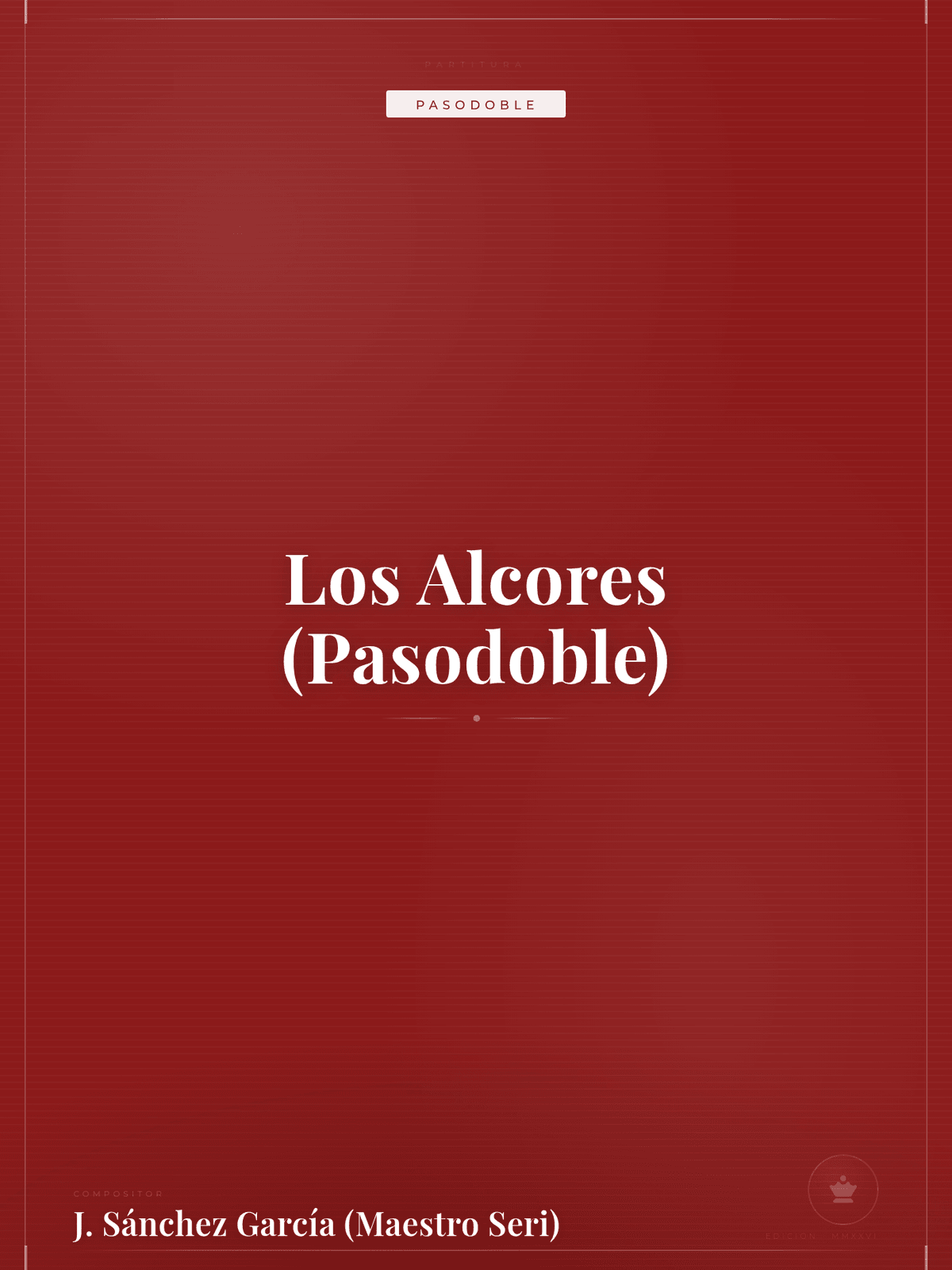 Portada de Los Alcores (Pasodoble)