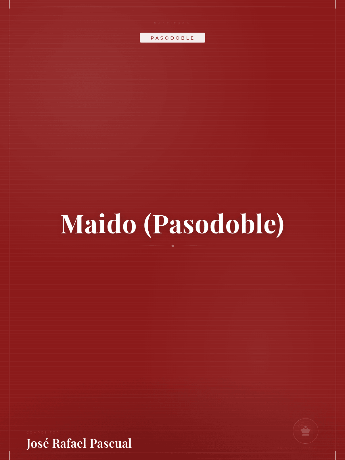 Portada de Maido (Pasodoble)