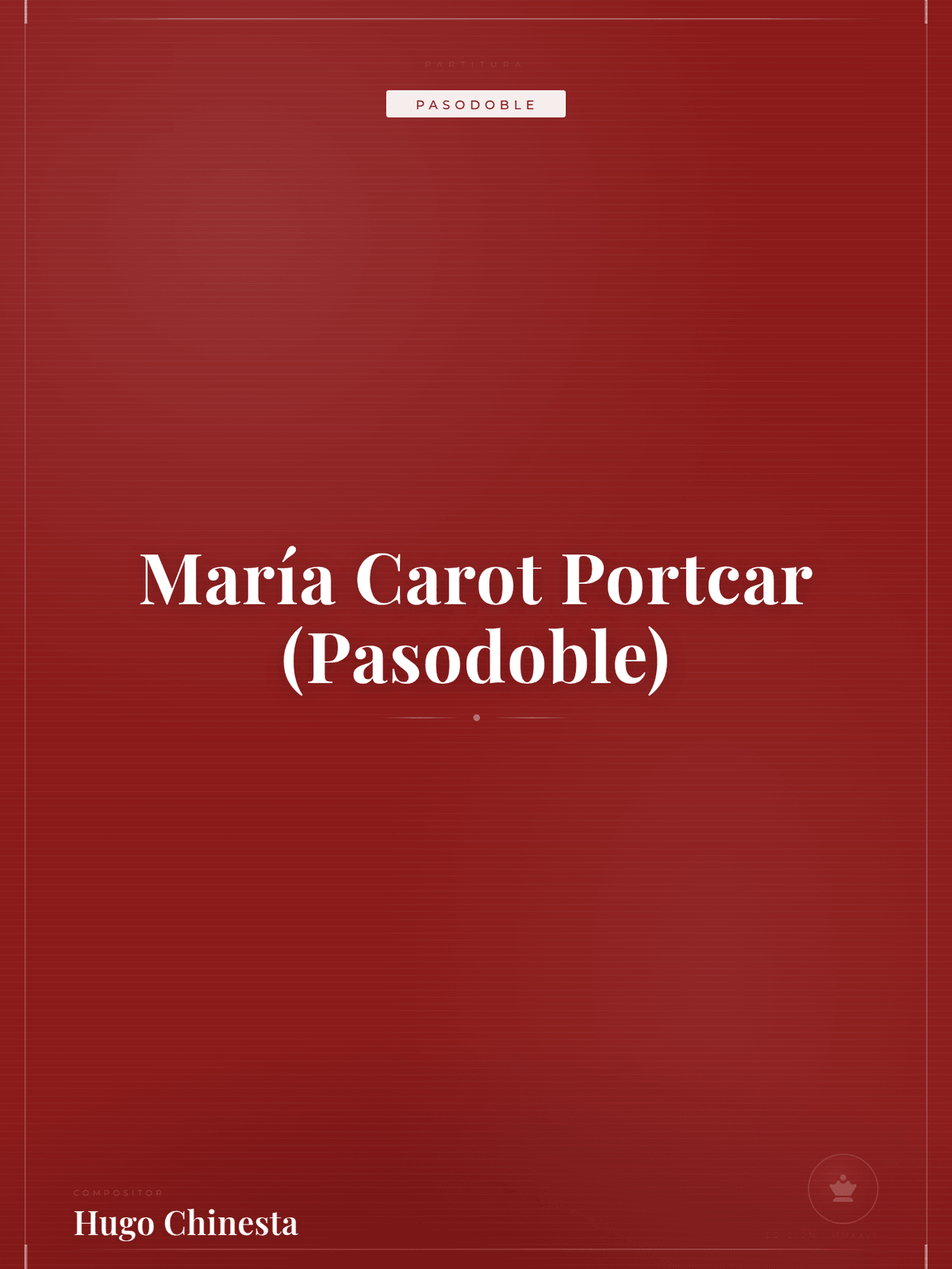 Portada de María Carot Portcar (Pasodoble)