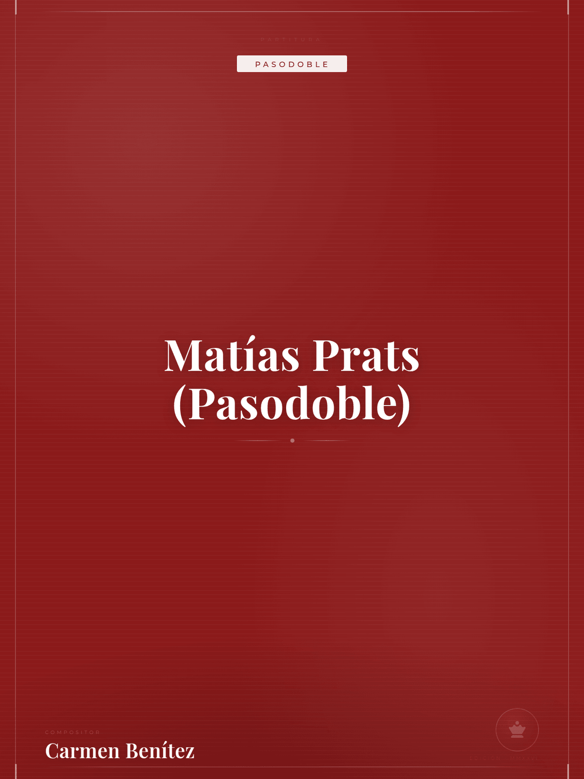 Portada de Matías Prats (Pasodoble)