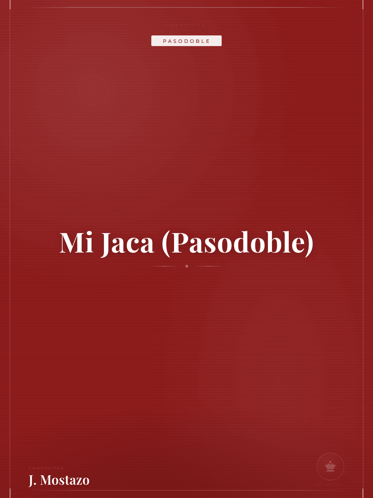 Portada de Mi Jaca (Pasodoble)