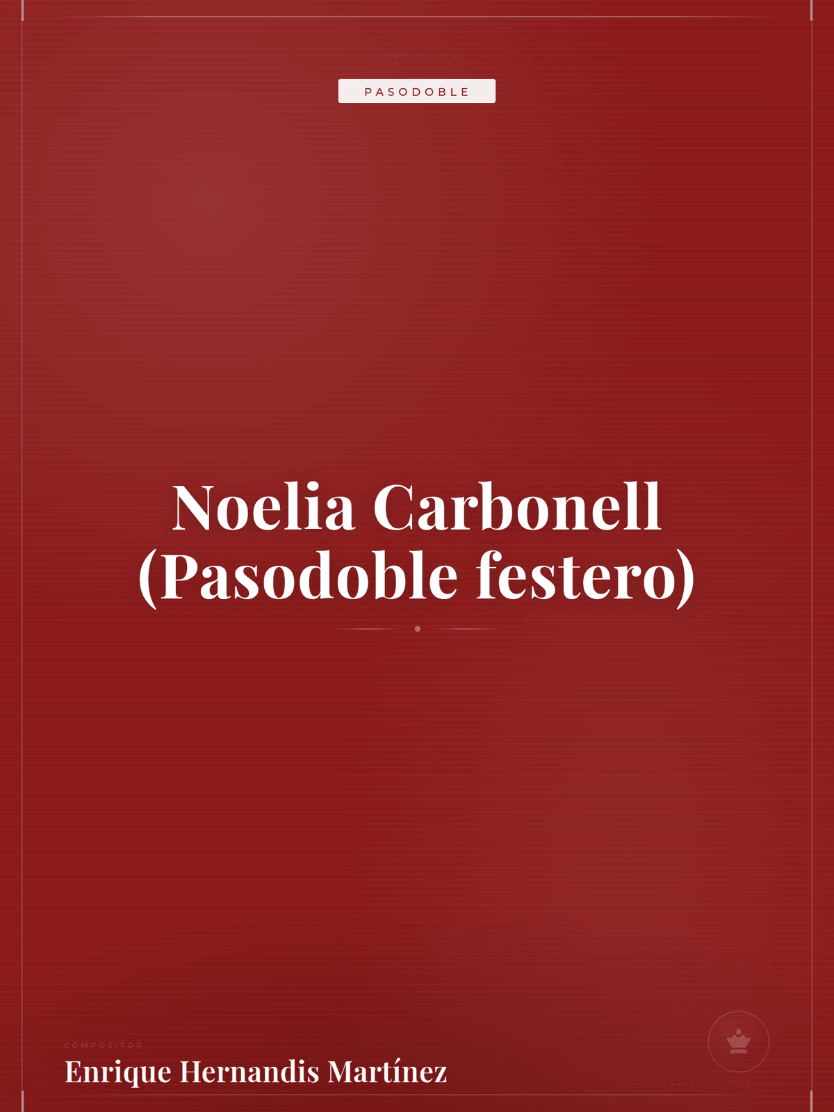 Portada de Noelia Carbonell (Pasodoble festero)