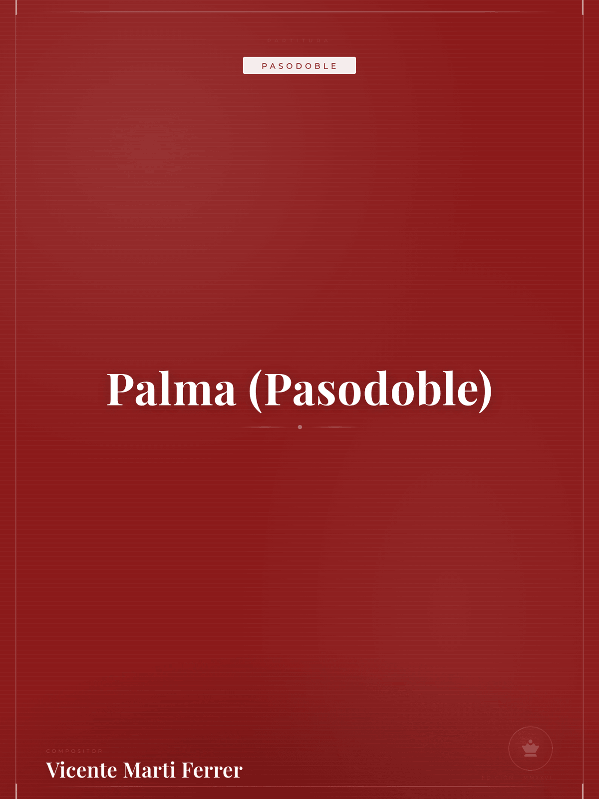 Portada de Palma (Pasodoble)