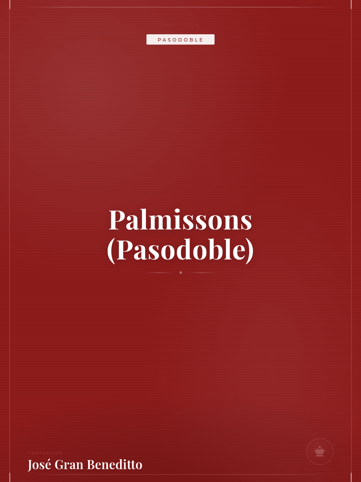 Portada de Palmissons (Pasodoble)