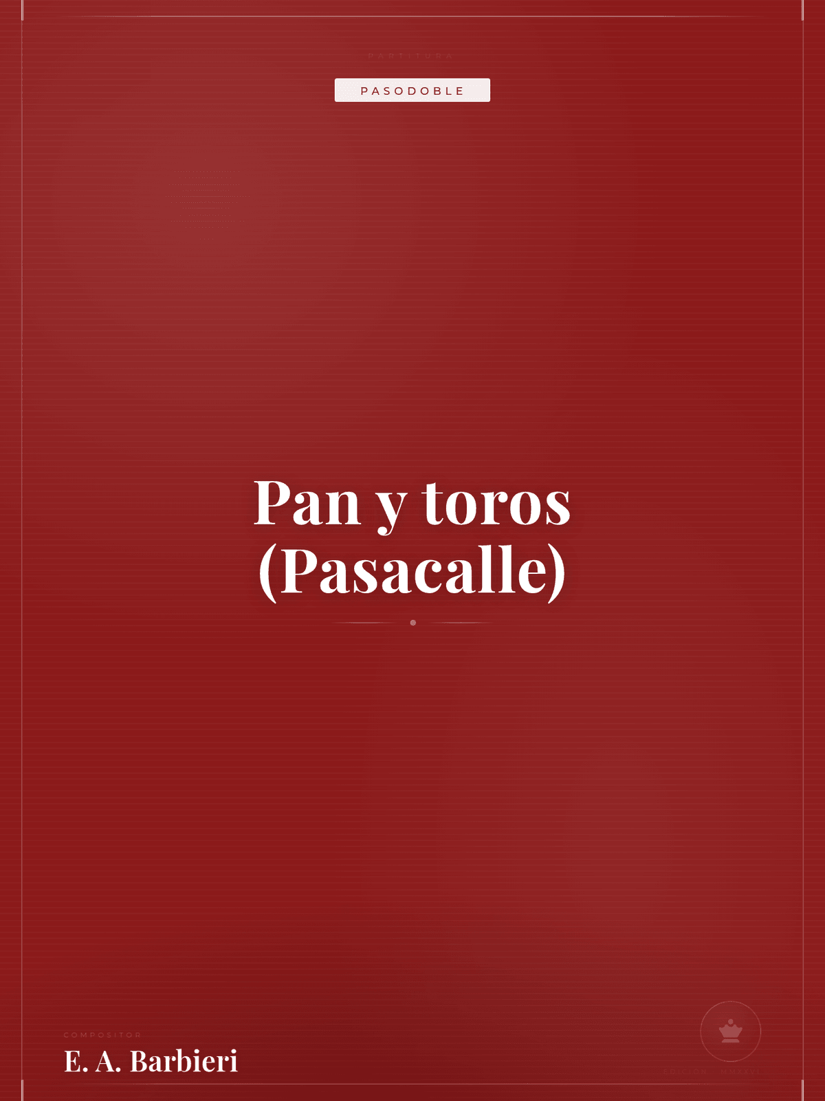 Portada de Pan y toros (Pasacalle)