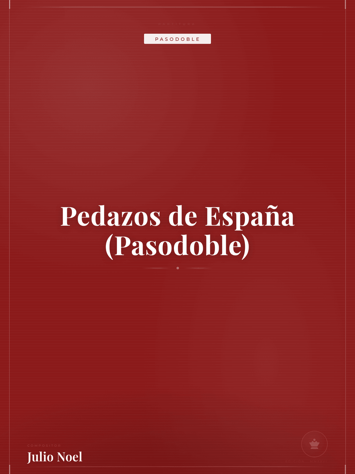 Portada de Pedazos de España (Pasodoble)