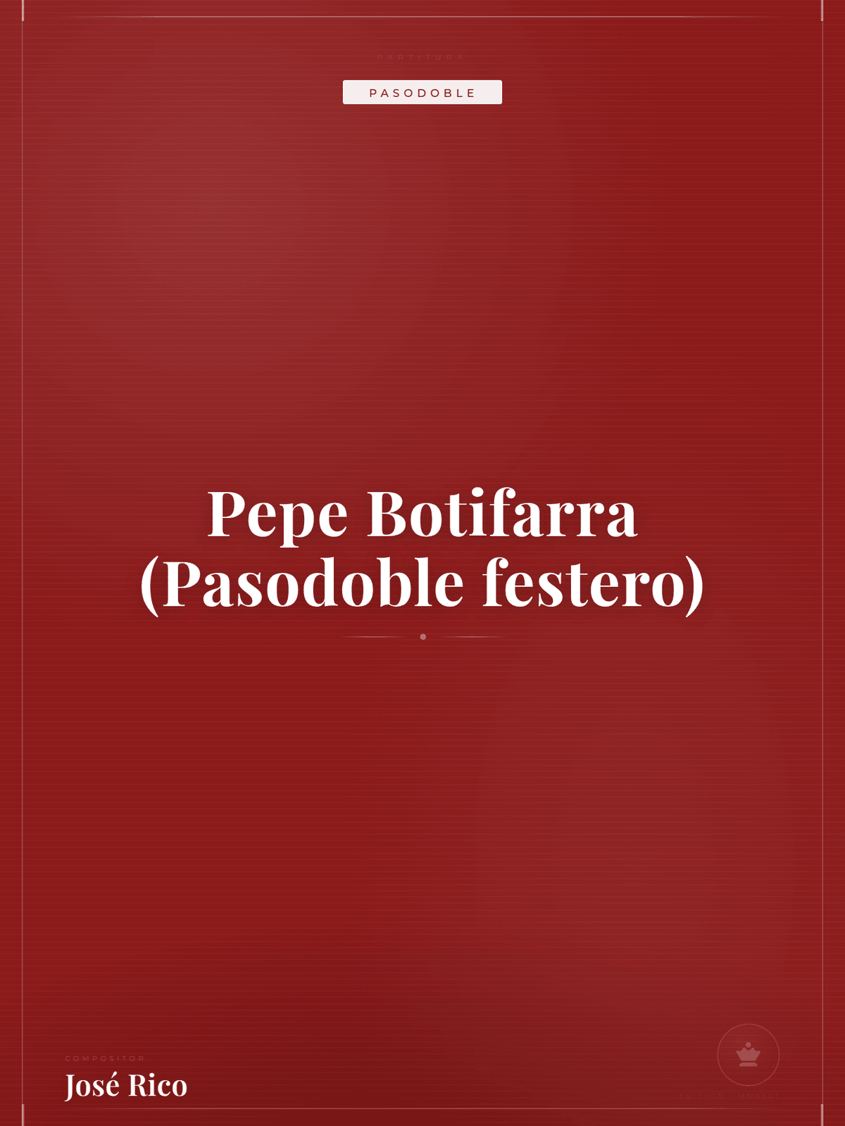 Portada de Pepe Botifarra (Pasodoble festero)