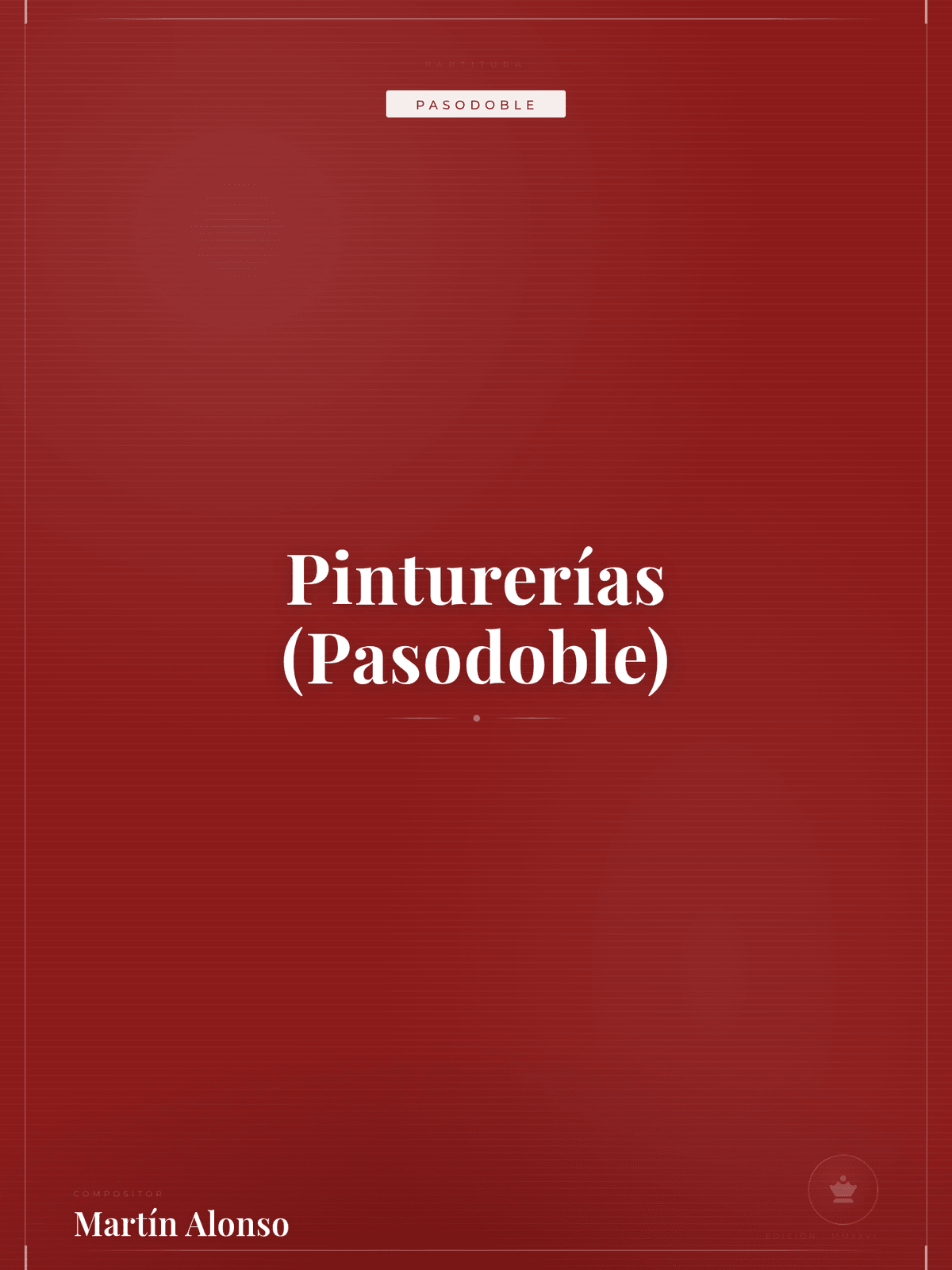 Portada de Pinturerías (Pasodoble)