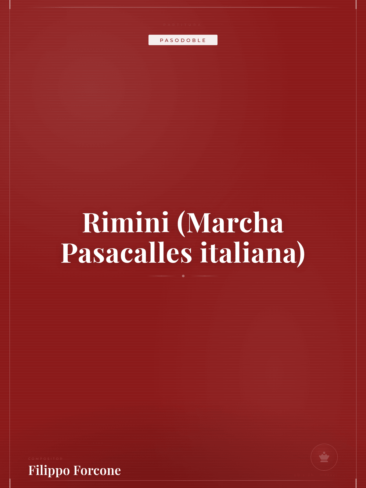 Portada de Rimini (Marcha Pasacalles italiana)