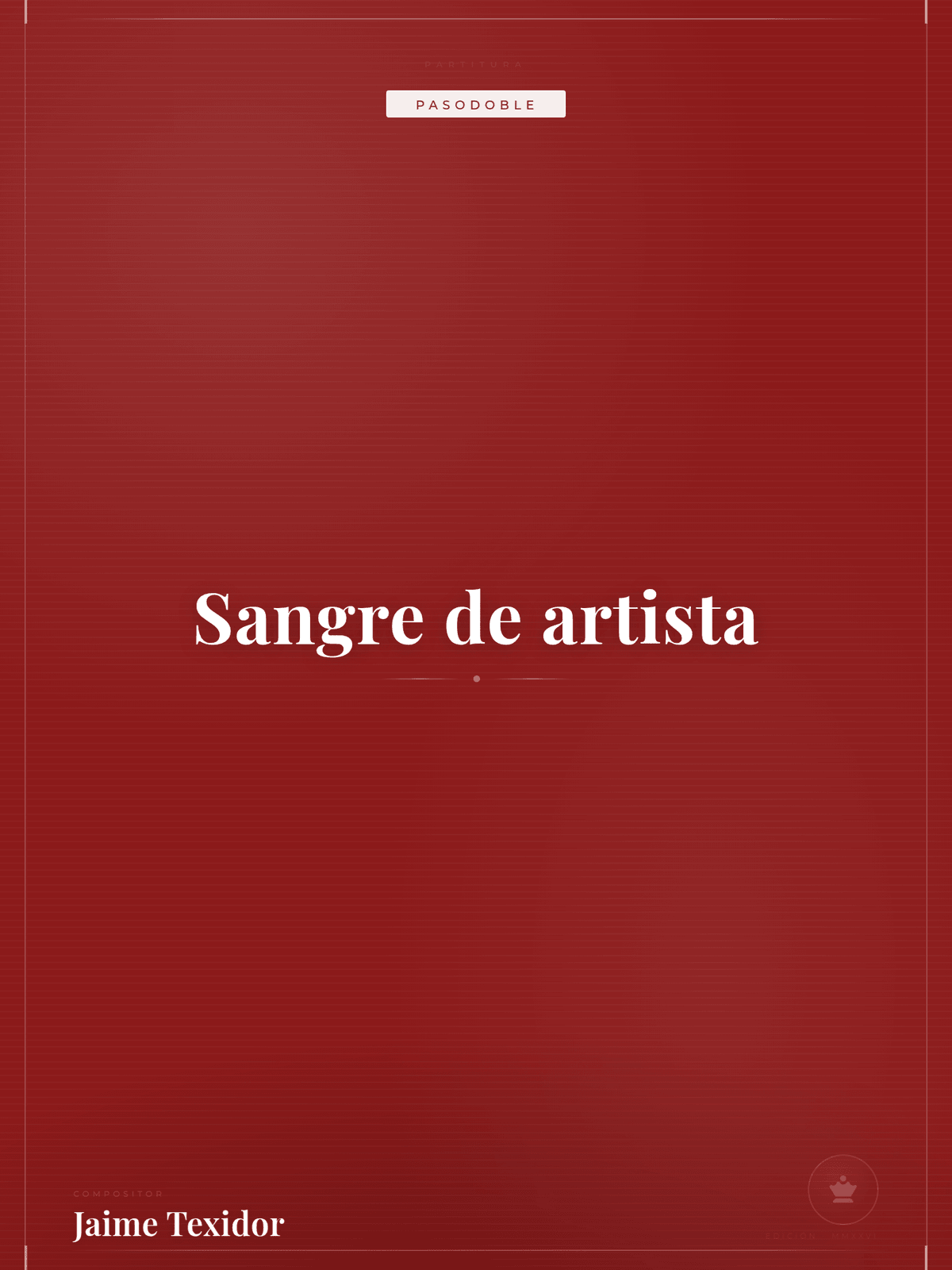 Portada de Sangre de artista