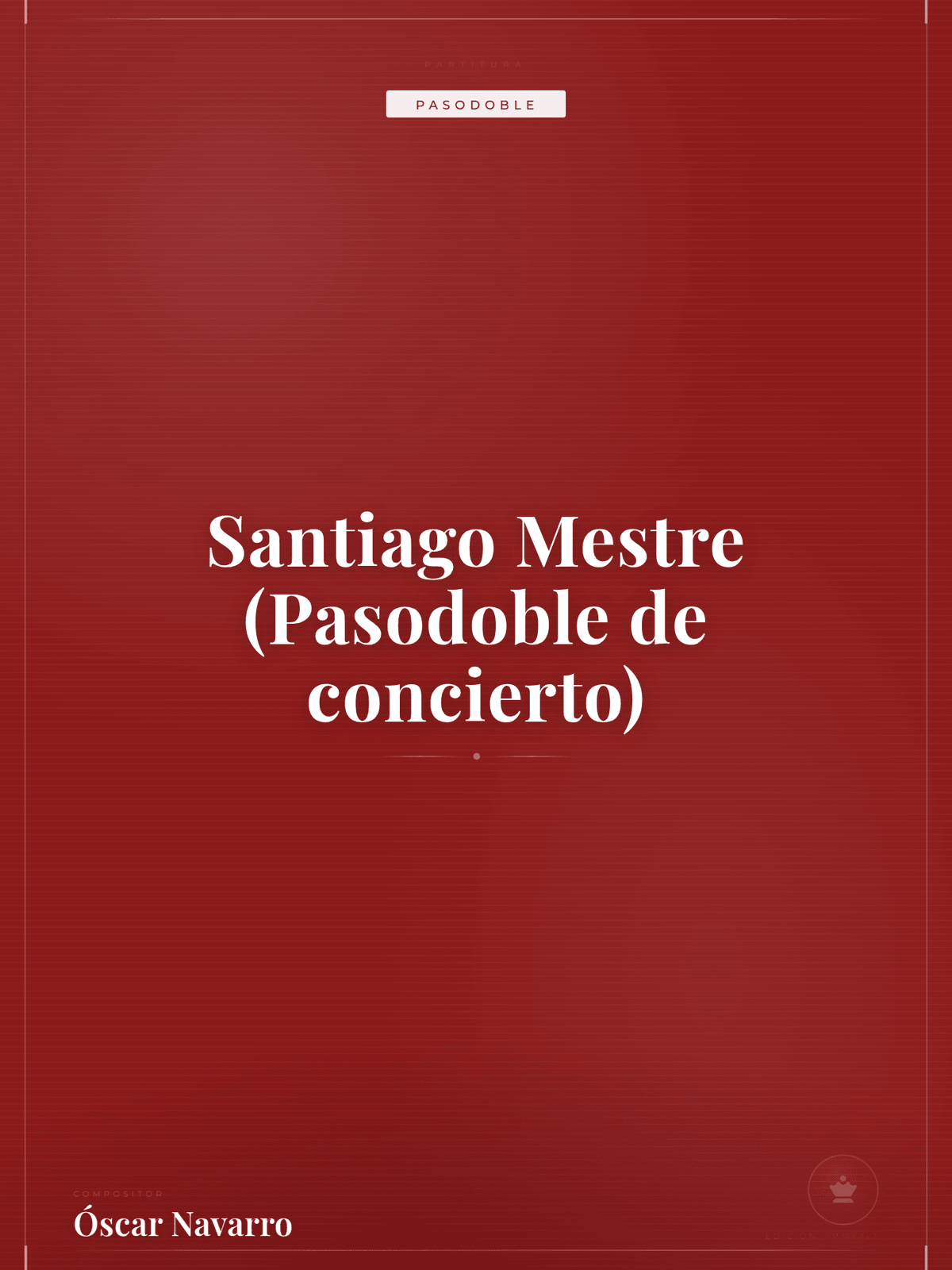 Portada de Santiago Mestre (Pasodoble de concierto)