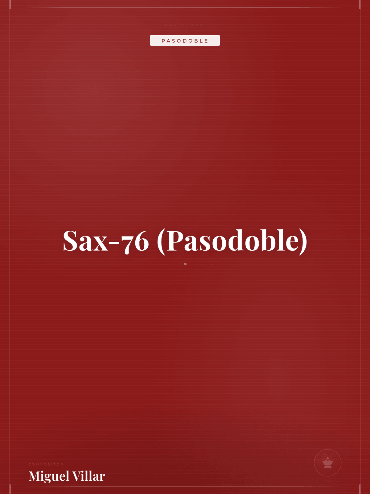 Portada de Sax-76 (Pasodoble)
