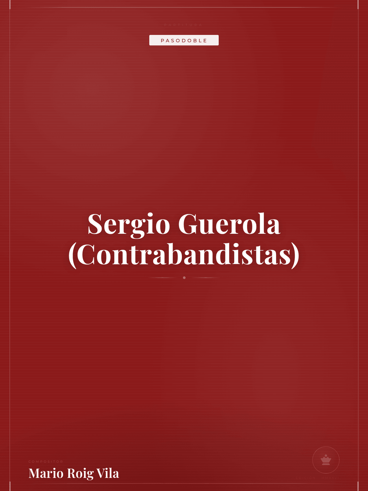 Portada de Sergio Guerola (Contrabandistas)