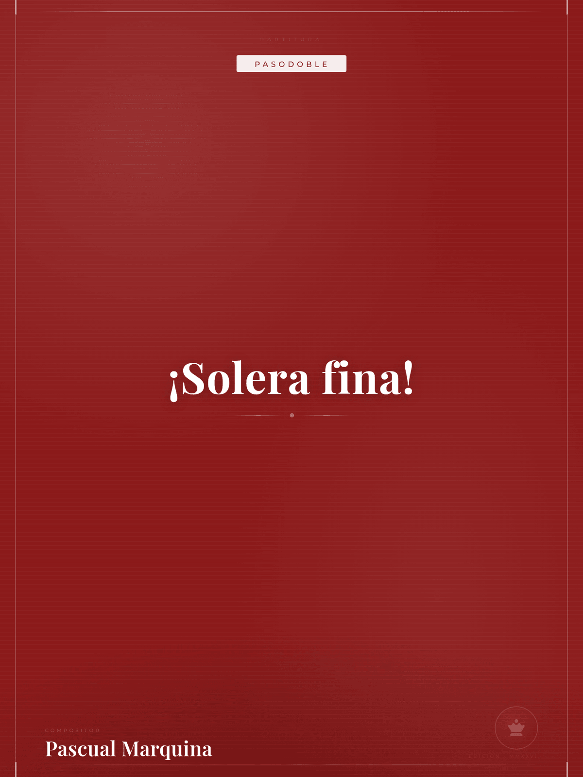 Portada de ¡Solera fina!
