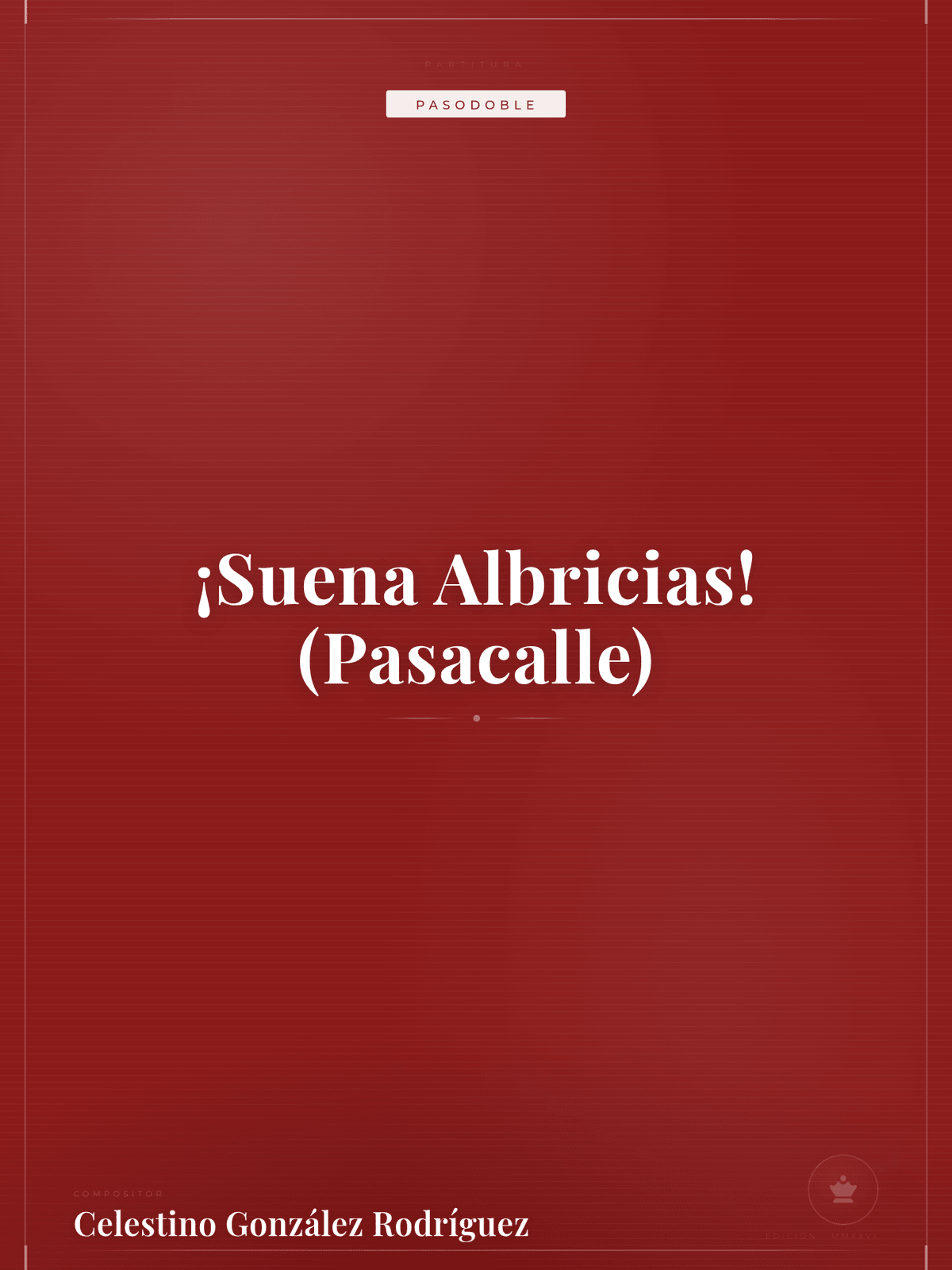 Portada de ¡Suena Albricias! (Pasacalle)