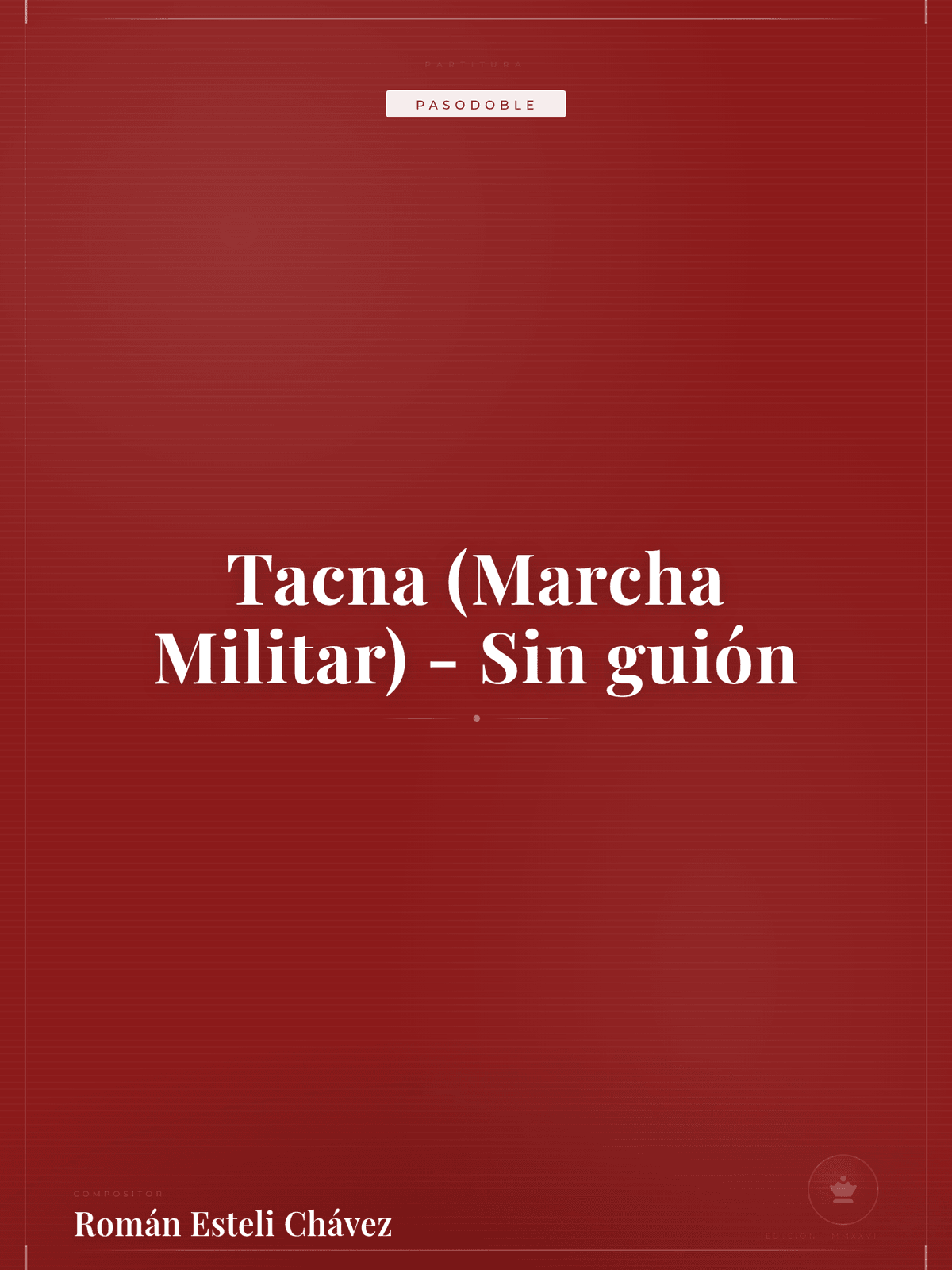 Portada de Tacna (Marcha Militar) - Sin guión