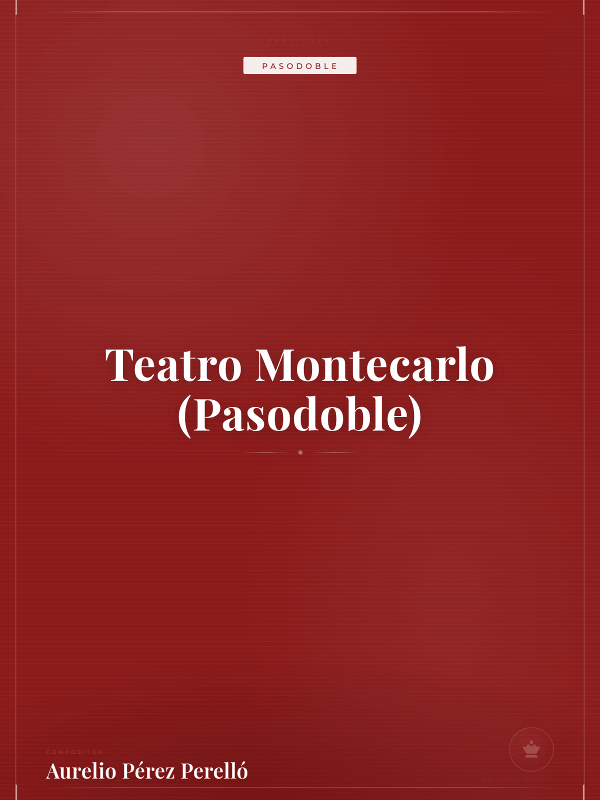 Portada de Teatro Montecarlo (Pasodoble)