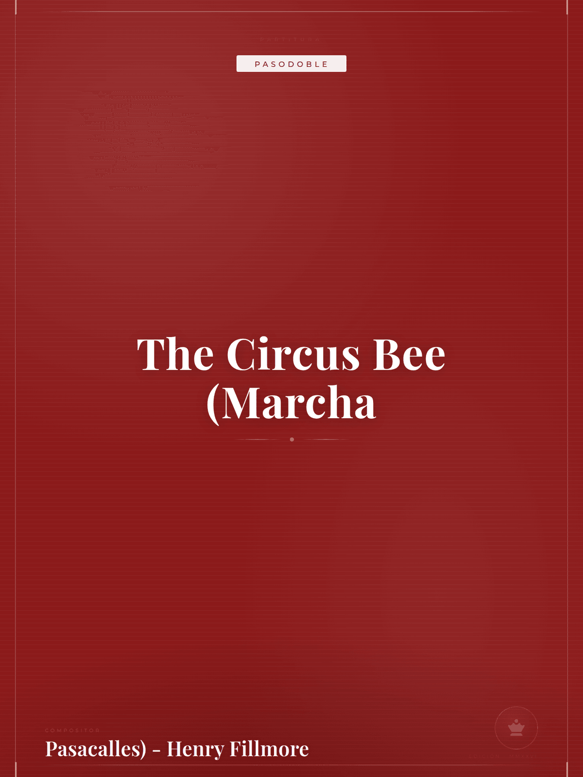 Portada de The Circus Bee (Marcha