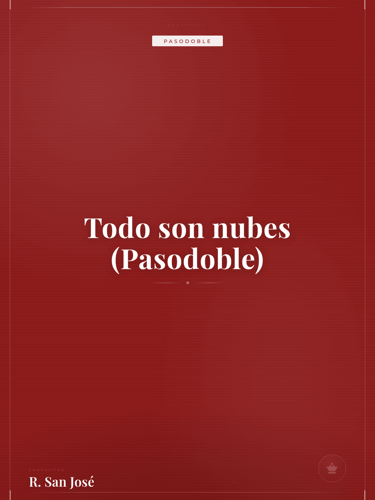 Portada de Todo son nubes (Pasodoble)