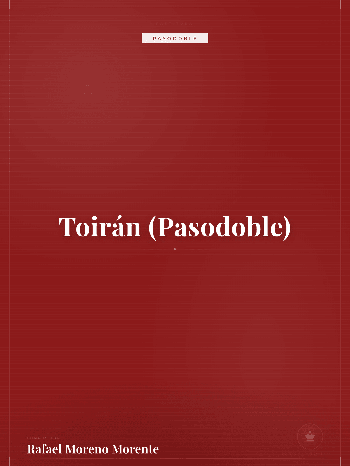 Portada de Toirán (Pasodoble)