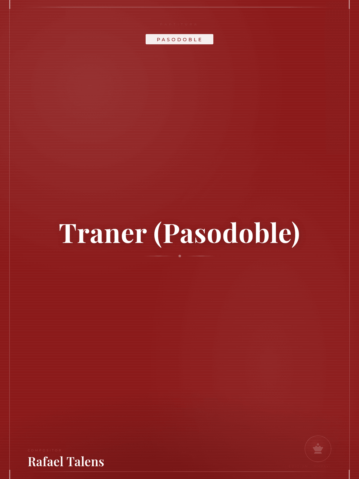 Portada de Traner (Pasodoble)