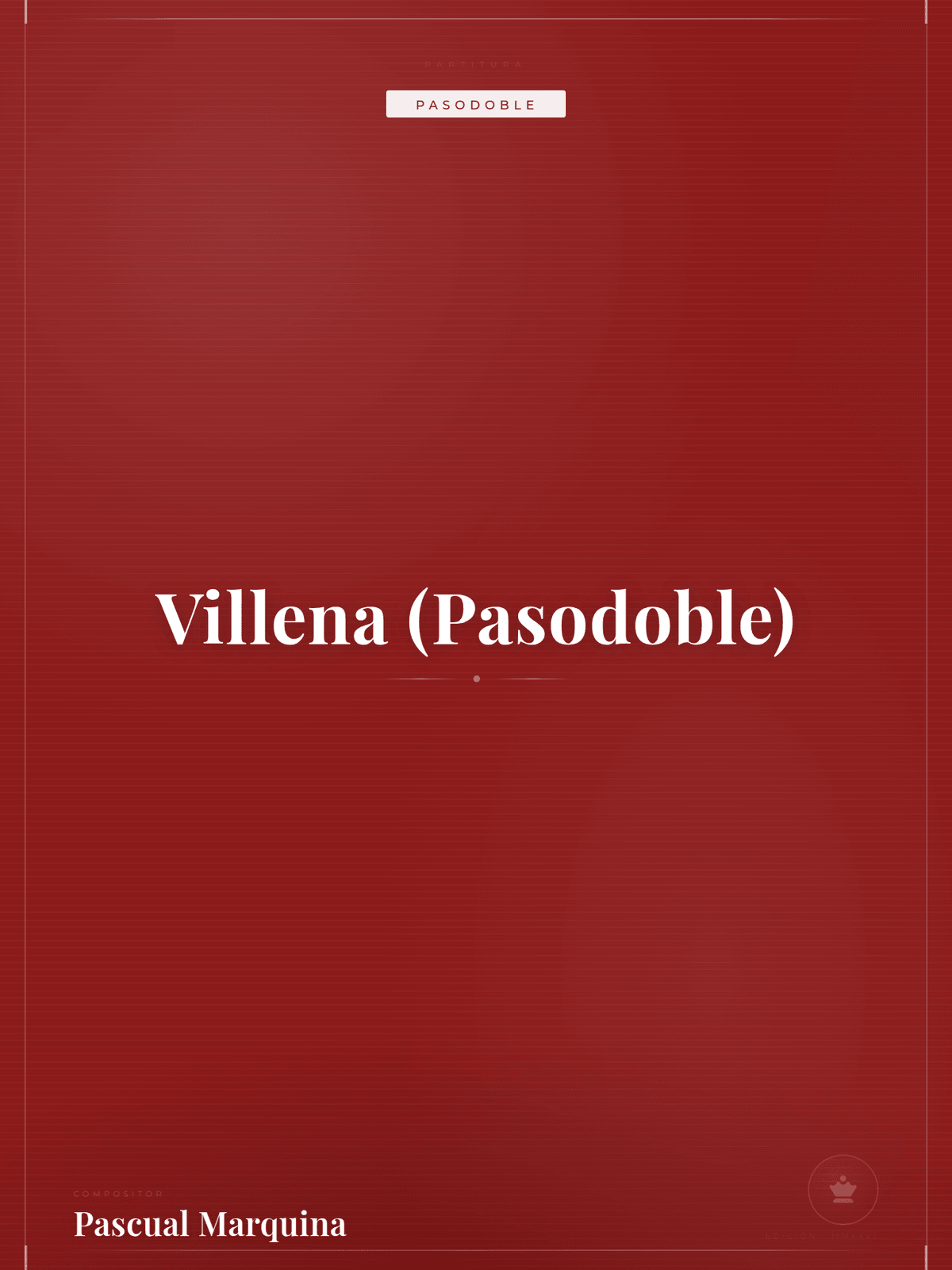 Portada de Villena (Pasodoble)