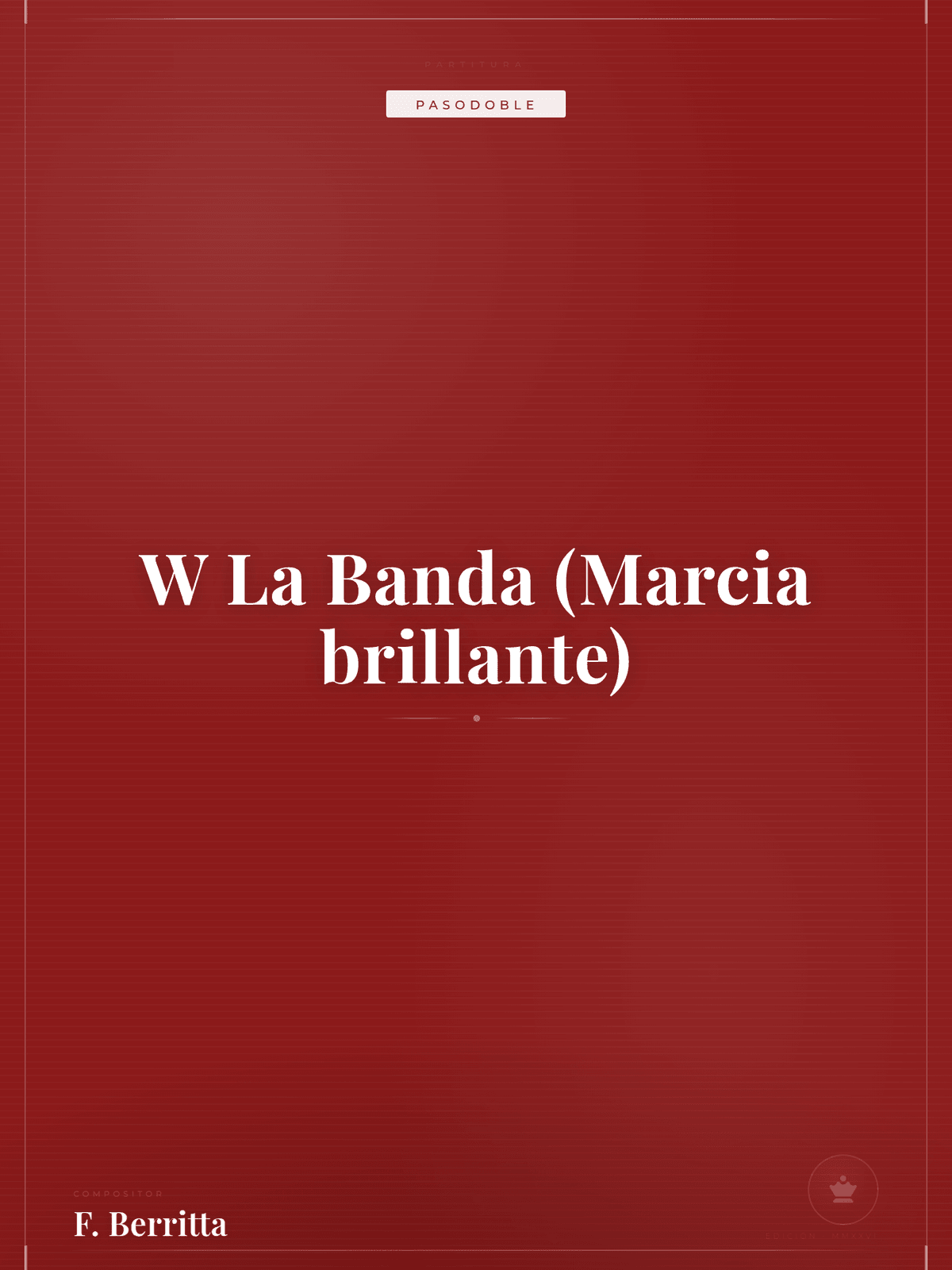 Portada de W La Banda (Marcia brillante)